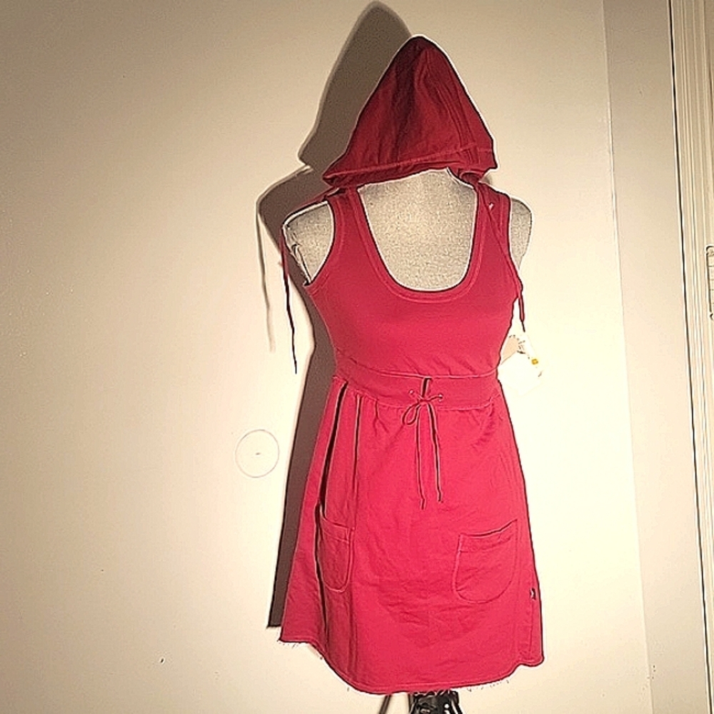 LA Kitty Woman's Red Hooded Sleeveless Dress, Size: S, NWT